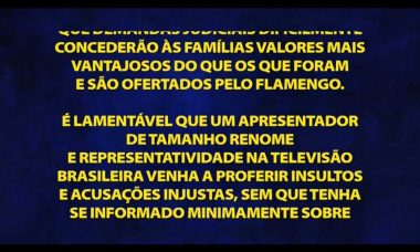 Globo exibe direito de resposta do Flamengo no 'Domingão do Faustão'