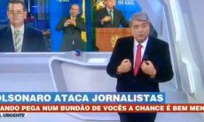 Datena se revolta contra Bolsonaro: "B... é o senhor". Foto: Reprodução Youtube