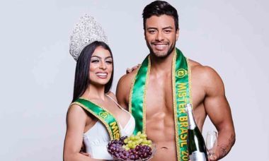 Miss e Mister Brasil: Juliana Malveira e Antony Marquez celebram a chegada de 2021. Foto: Divulgação