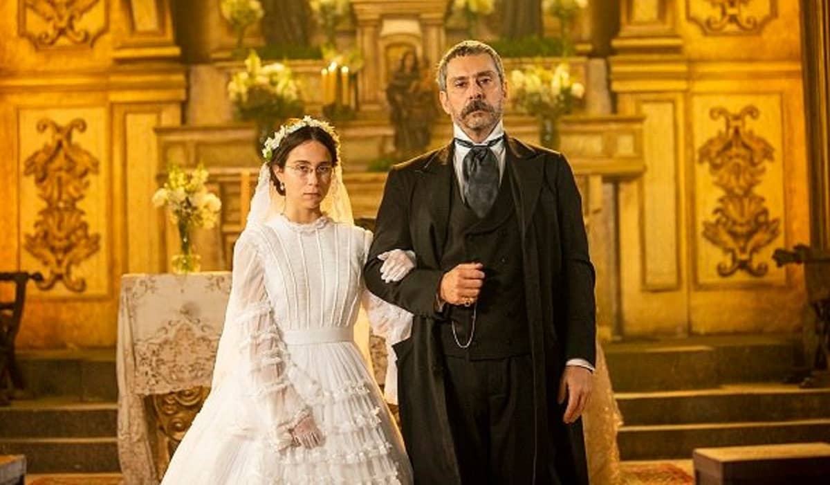 Tonico se casa com Dolores neste sábado (2) em 'Nos Tempos do Imperador'