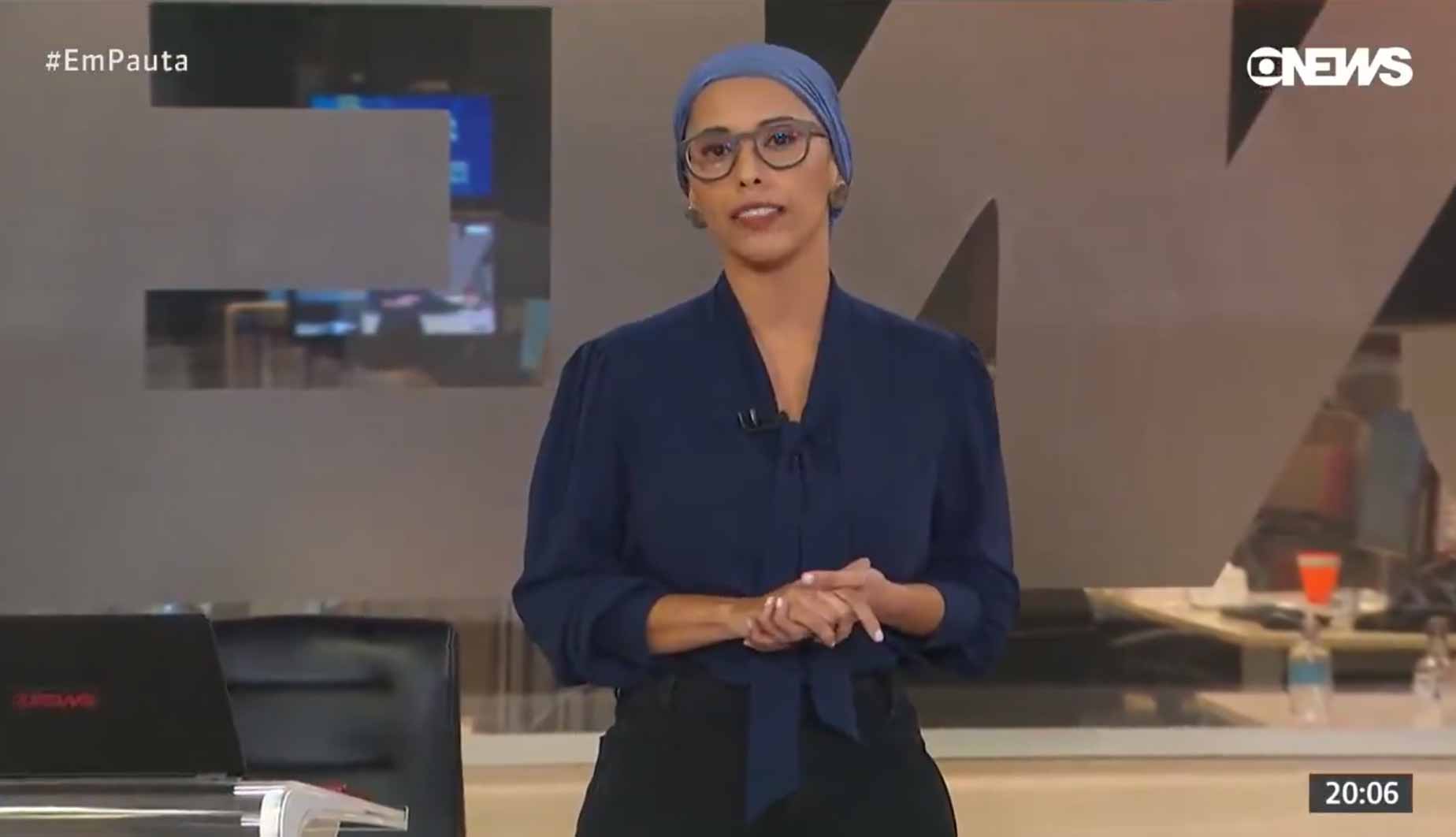 Apresentadora do GloboNews emociona ao revelar câncer de mama. Foto: Reprodução Twitter