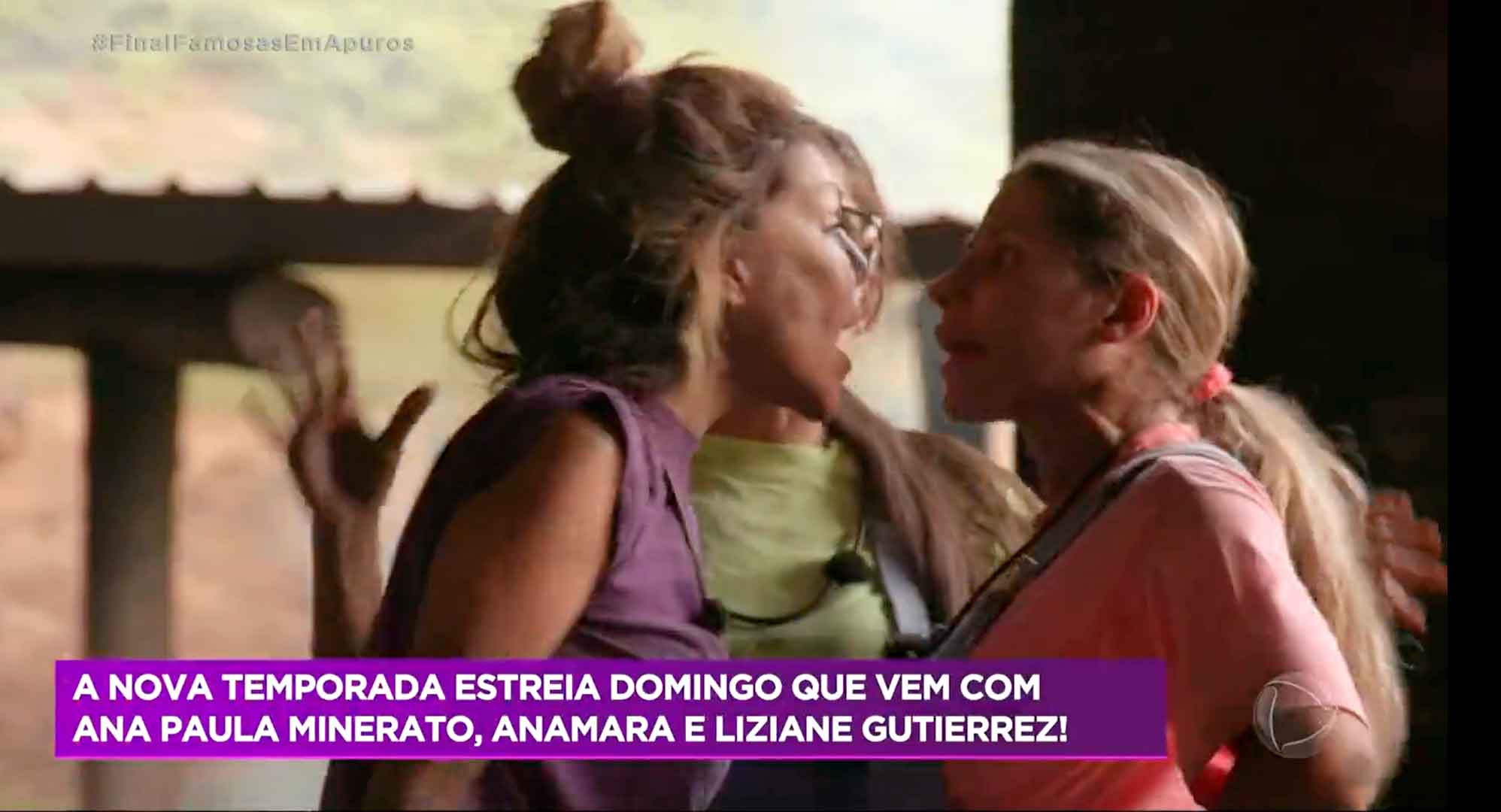 Vídeo: Liziane Gutierrez e Ana Paula Minerato brigam durante reality da TV Record. Foto: Reprodução Twitter