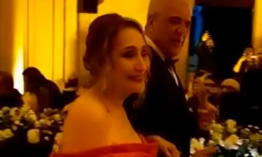 Sônia Abrão se emociona no casamento de seu filho em São Paulo. Foto: Reprodução Instagram