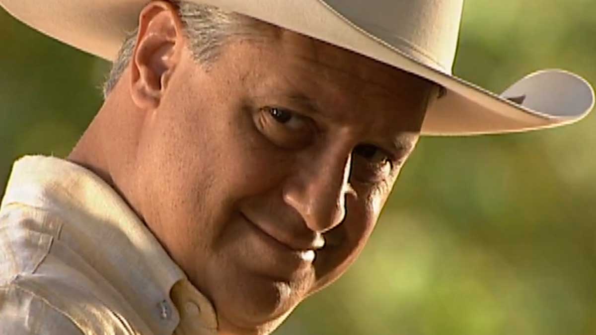 Bruno Mezenga (Bruno Fagundes) em cena de O Rei do Gado (foto: Reprodução/Globo)