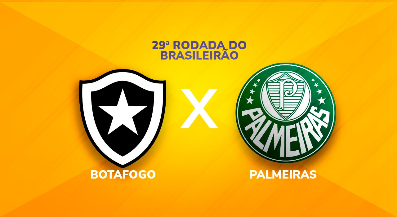 Botafogo x Palmeiras, onde assitir, escalações e informações do jogo pelo Brasileirão
