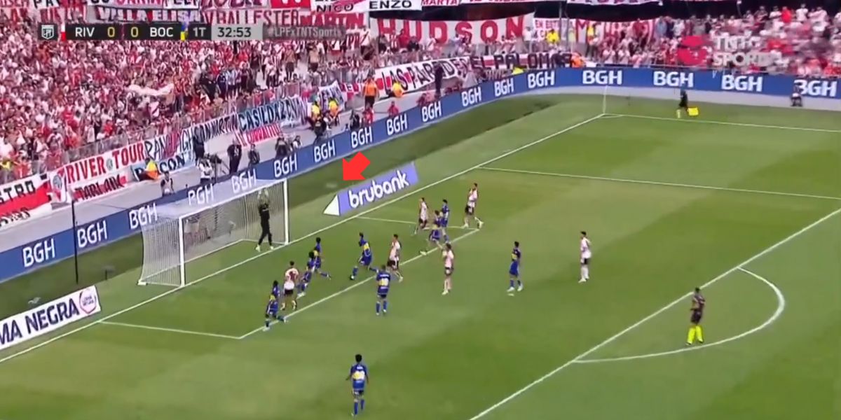 Unglaubliches Video: Optische Täuschung während der Übertragung von Boca Juniors x River Plate verwirrt Fans