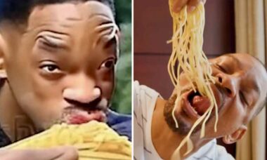 Vídeo divertido: Will Smith reencena imagens criadas por inteligência artificial e come prato de espaguete