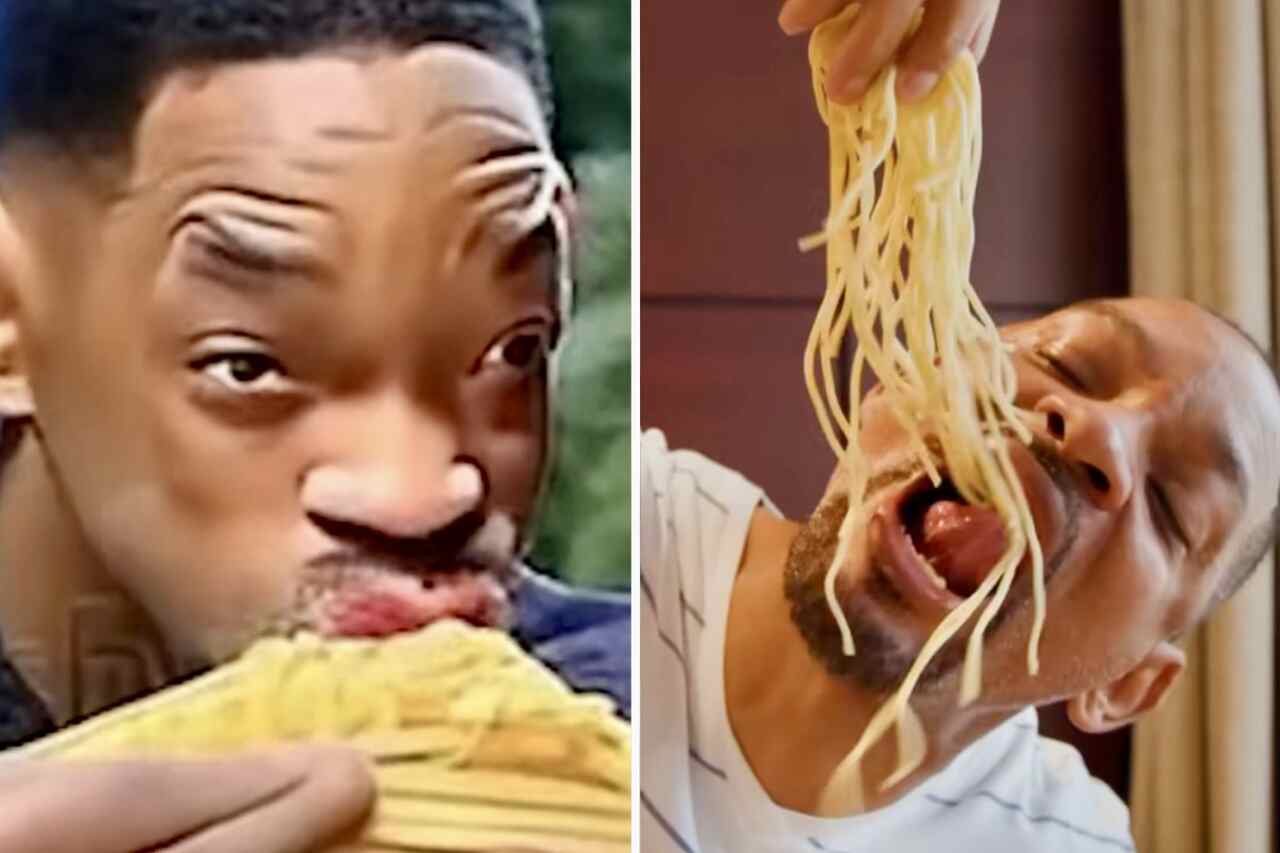 Vídeo divertido: Will Smith reencena imagens criadas por inteligência artificial e come prato de espaguete