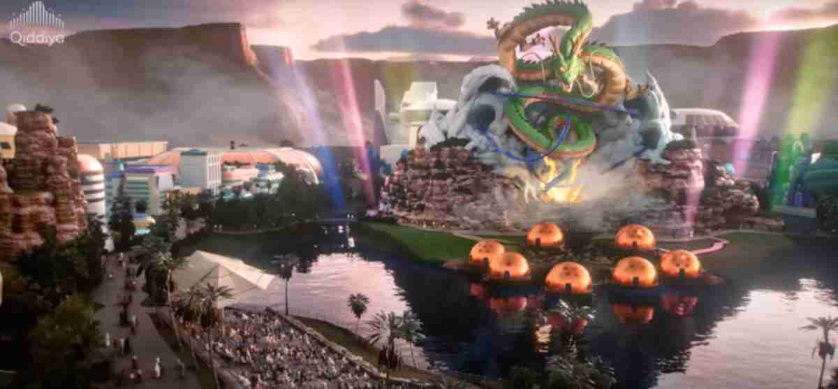 Ny Dragon Ball-temapark vil blive åbnet i Saudi-Arabien. Foto: Reproduktion Qiddiya