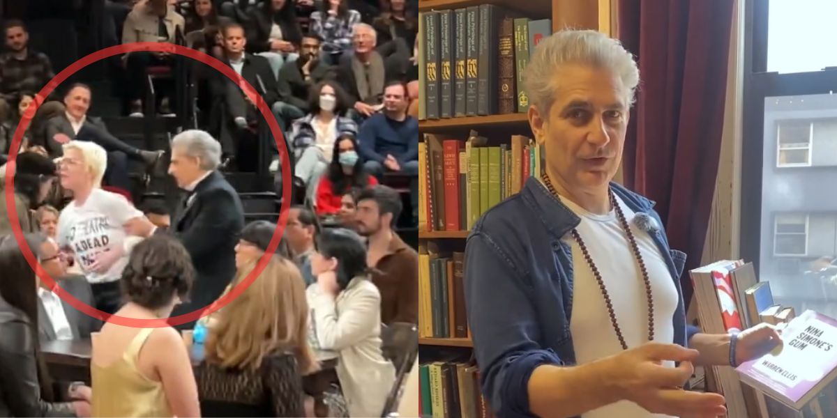 Michael Imperioli, actor from “The Sopranos”, expels protesters from a Broadway play
