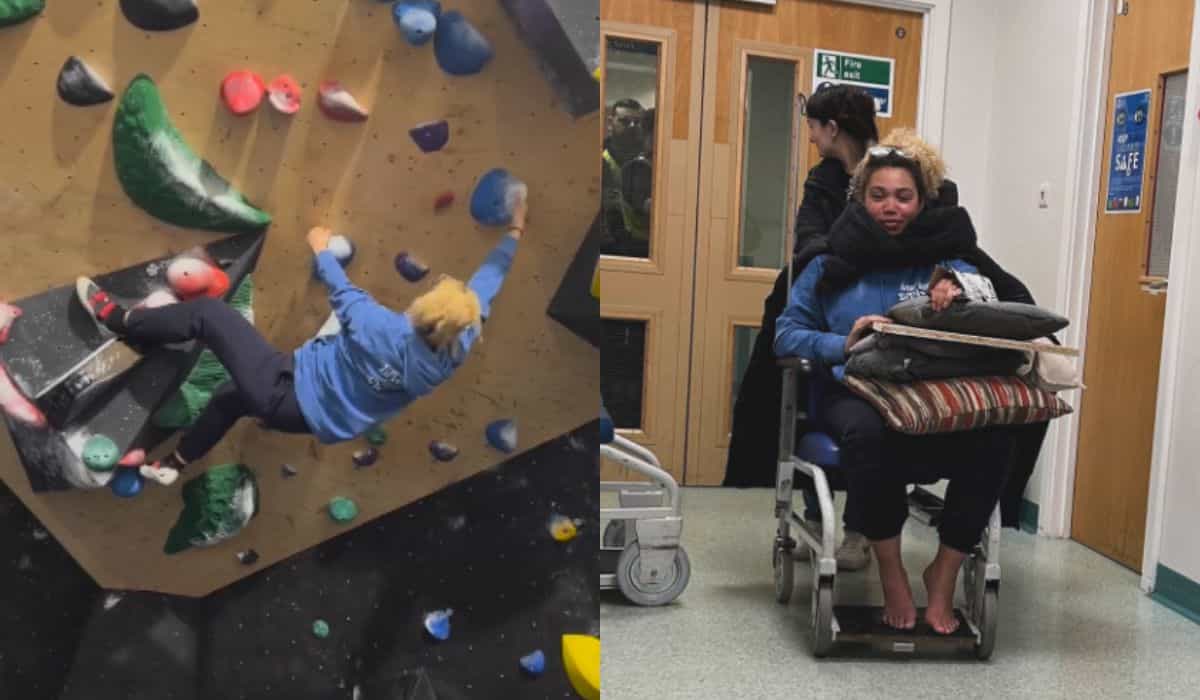 Ruby Barker, skuespilleren fra 'Bridgerton', kommer ud for en ulykke under klatring og ender på hospitalet. Foto: Instagram-reproduktion