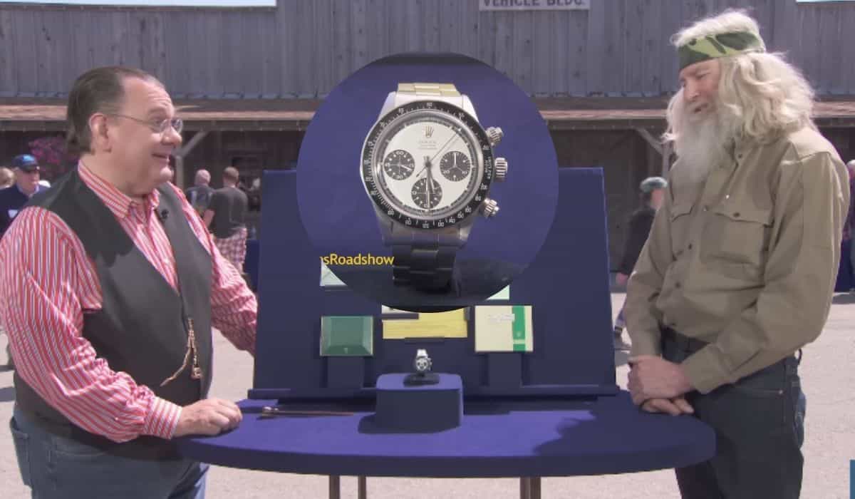 L'incredibile rivalutazione del vecchio Rolex all'Antiques Roadshow sorprende il veterano. Foto: Riproduzione YouTube Antiques Roadshow PBS