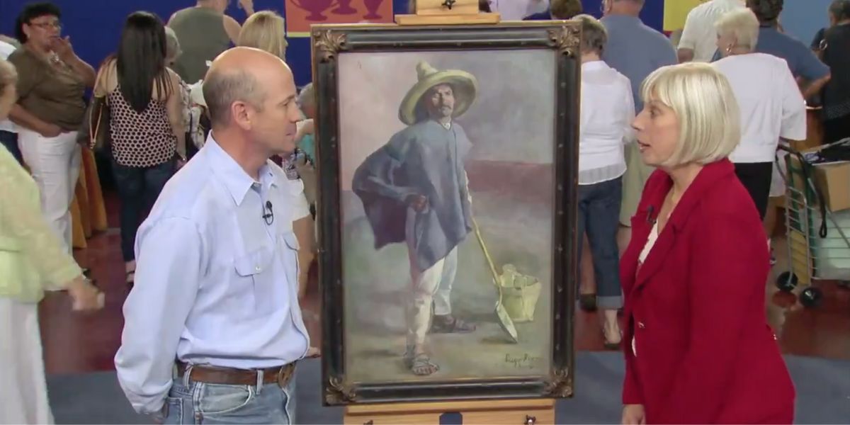 Participante do “Antiques Roadshow” fica chocado ao descobrir valor de uma antiga pintura da família