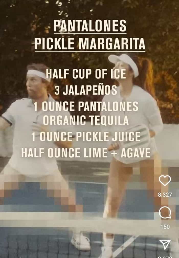 Matthew McConaughey e sua esposa Camila promovendo a marca de tequila do casal (Instagram / @camilamcconaughey)