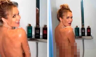 Amanda Holden. Fotos und Video: Instagram @noholdenback