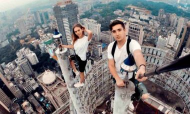 Conheça o casal que desafia a morte ao subir no topo dos maiores prédios do mundo