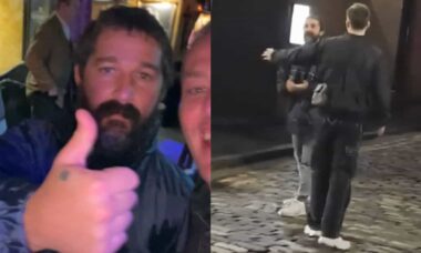 Shia LaBeouf, de “Transformers”, é flagrado brigando em pub escocês – confira o vídeo! (TikTok – @winker.watson.ii // Reddit – Lewisiamwhoyouthin)