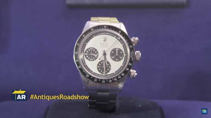 Antiques Roadshow: veteran is shocked to discover the fortune that a Rolex bought in 1975 for less than $400 is worth today (YouTube / @RoadshowPBS)