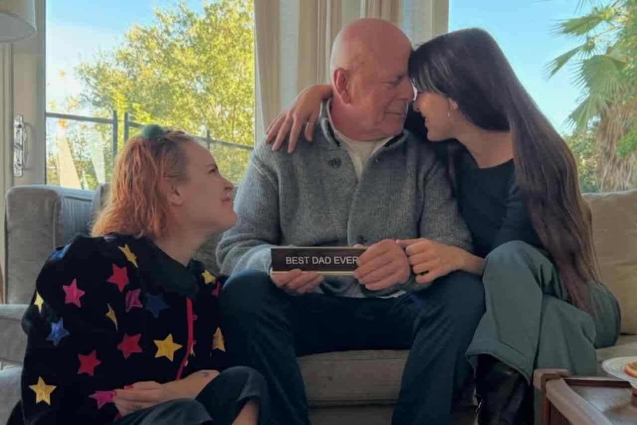 Bruce Willis seen with his daughters amid his battle with dementia