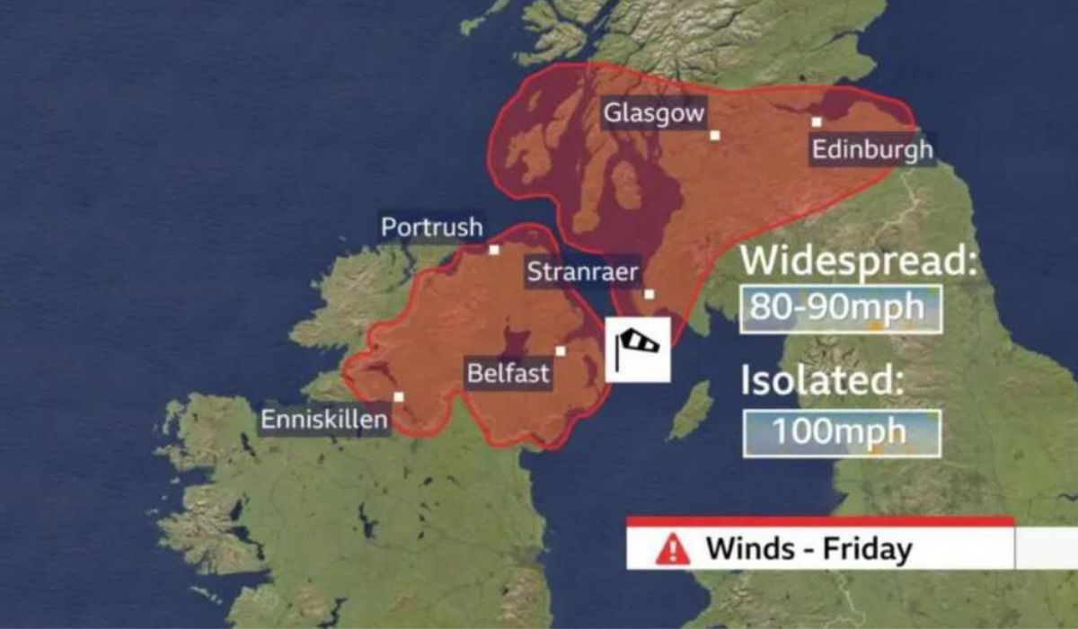 Repórter da TV britânica é atingido por ventos de mais de 160 km/h em tempestade