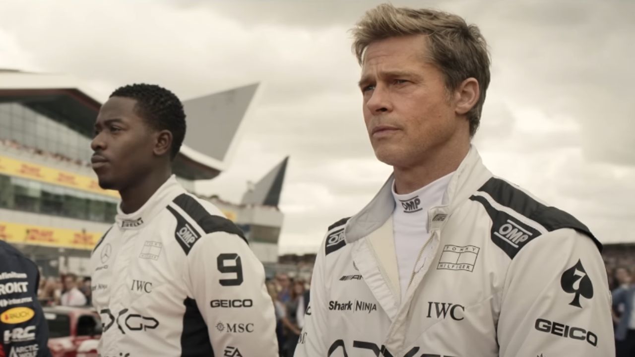 Brad Pitt affiche des tatouages en hommage à Angelina Jolie dans la bande-annonce de “F1”