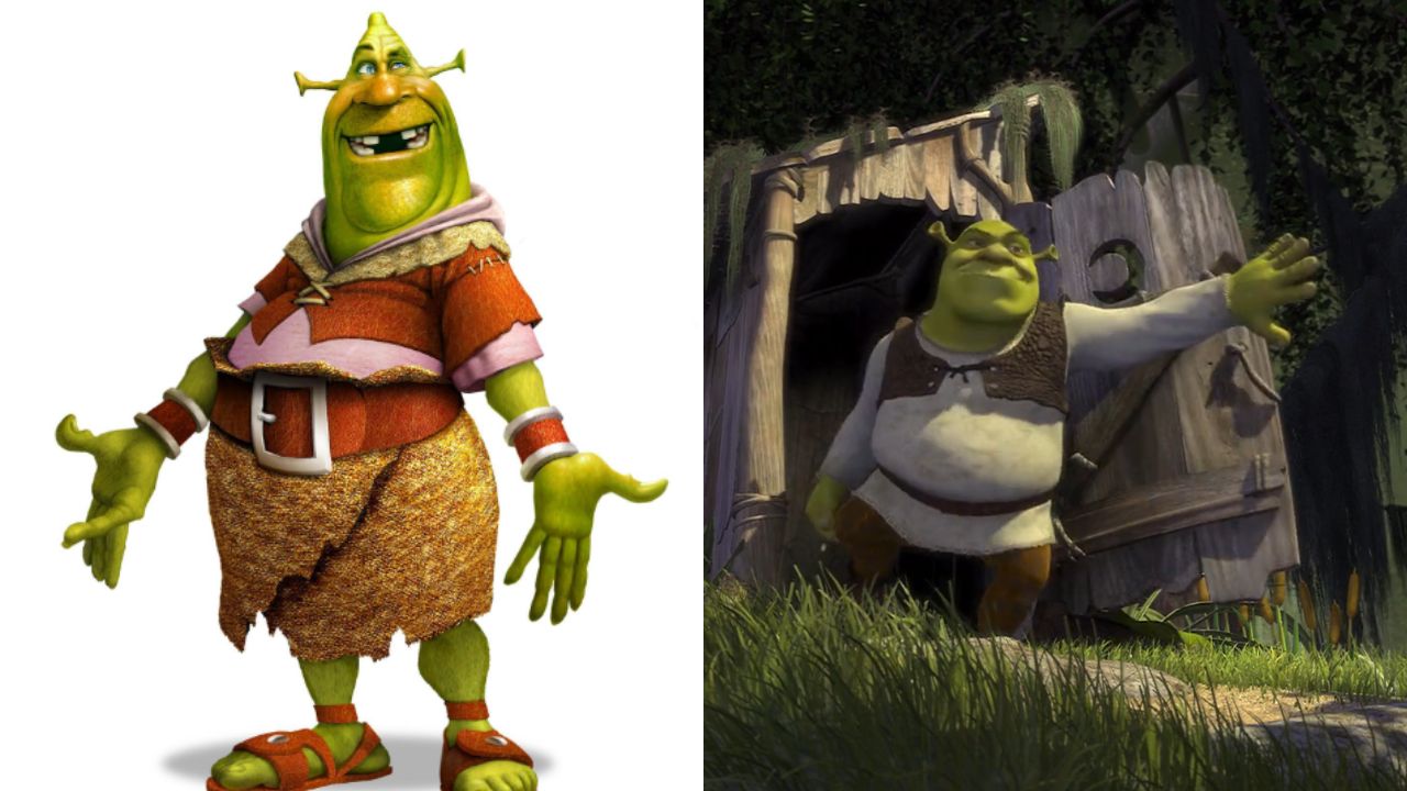 Design original de “Shrek” compartilhado por artista do filme deixou fãs chocados