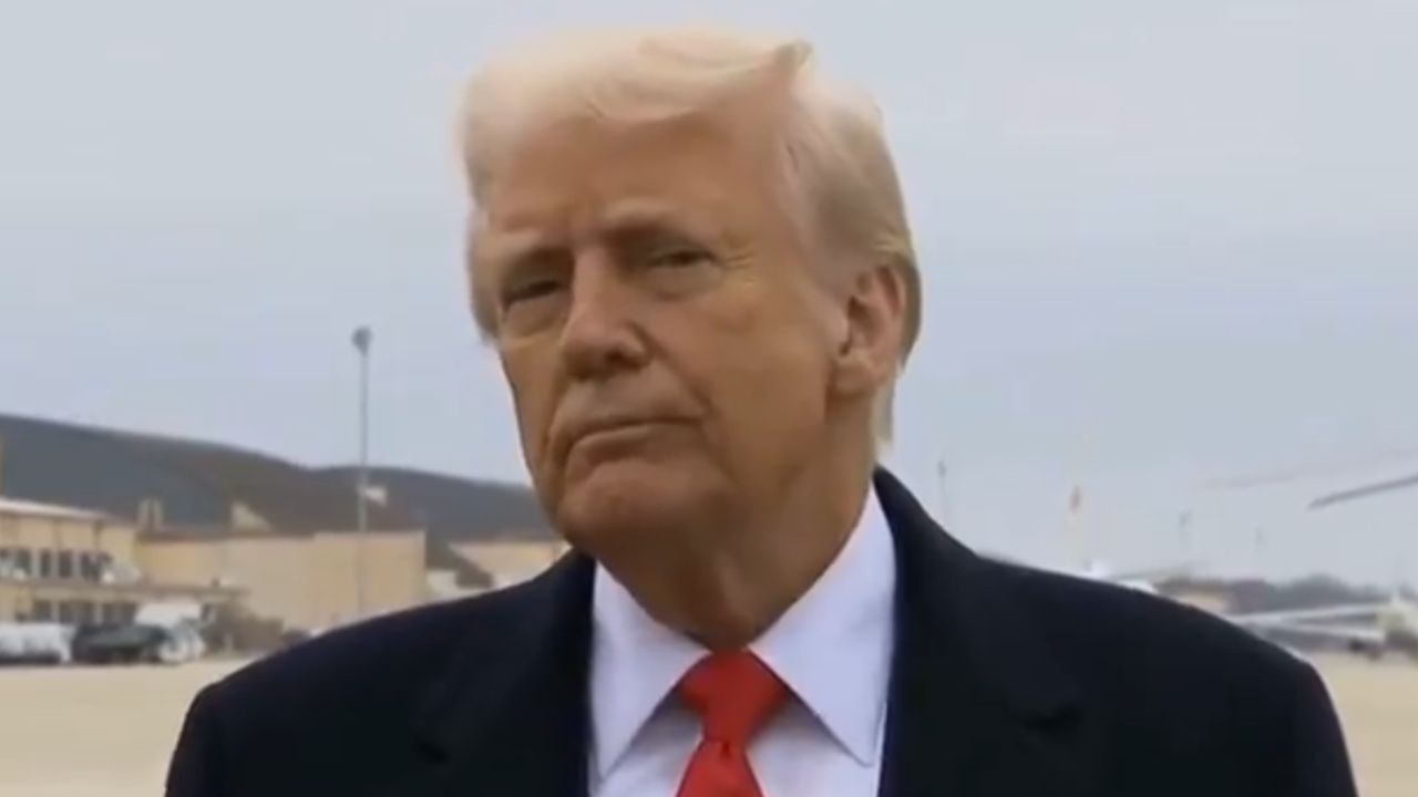 Donald Trump gets hit in the face with a microphone and responds sharply to reporter