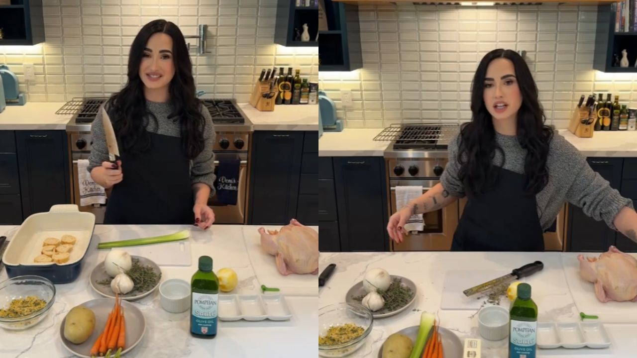 Fan di Demi Lovato preoccupati nel vedere le mani della cantante tremare in un TikTok culinario