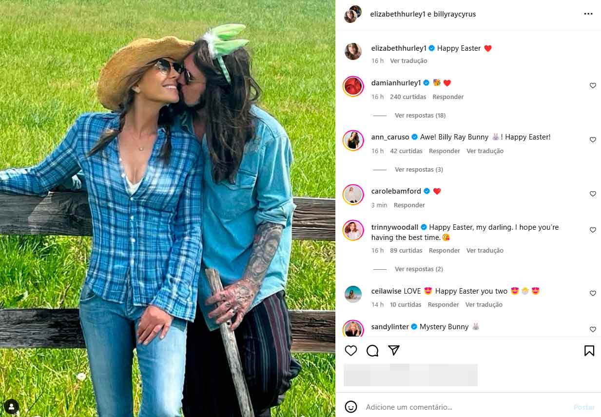 Instagram @billyraycyrus / @elizabethhurley1