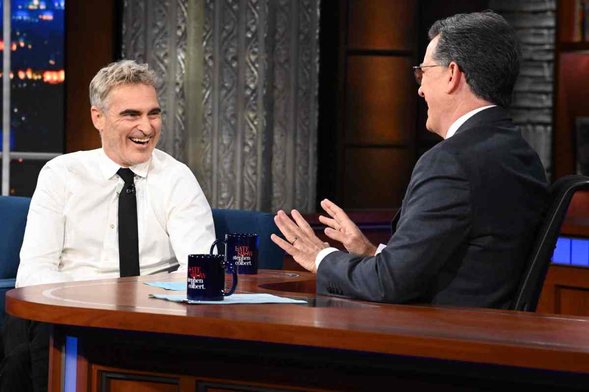 Joaquin Phoenix e Stephen Colbert - Reprodução