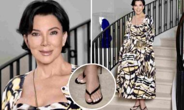 Kris Jenner é acusada de Photoshop por foto em que aparece com seis dedos no pé