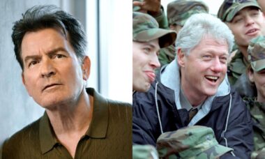 Charlie Sheen escreveu em seu livro que Bill Clinton tentou flertar com sua namorada nos anos 1980