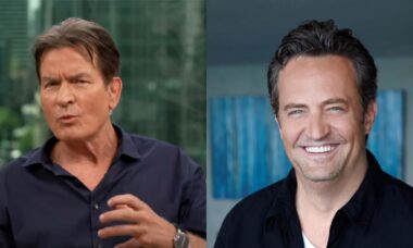 Charlie Sheen afirma ter percebido que Matthew Perry não estava sóbrio um ano antes da morte do ator