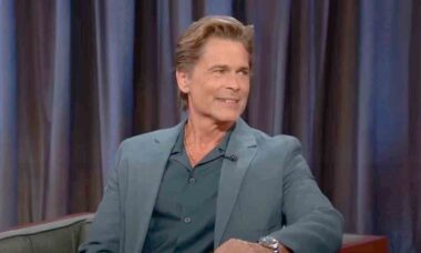 Rob Lowe. Fotos e vídeo: Reprodução YouTube Jimmy Kimmel Live!
