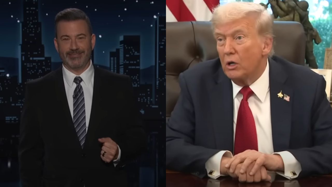 Jimmy Kimmel feiert, nachdem er Donald Trump in einer Beliebtheitsumfrage überholt hat