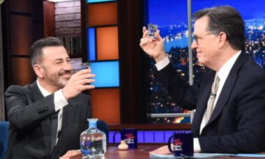 Jimmy Kimmel e Stephen Colbert viralizam depois de crossover no “The Late Show”