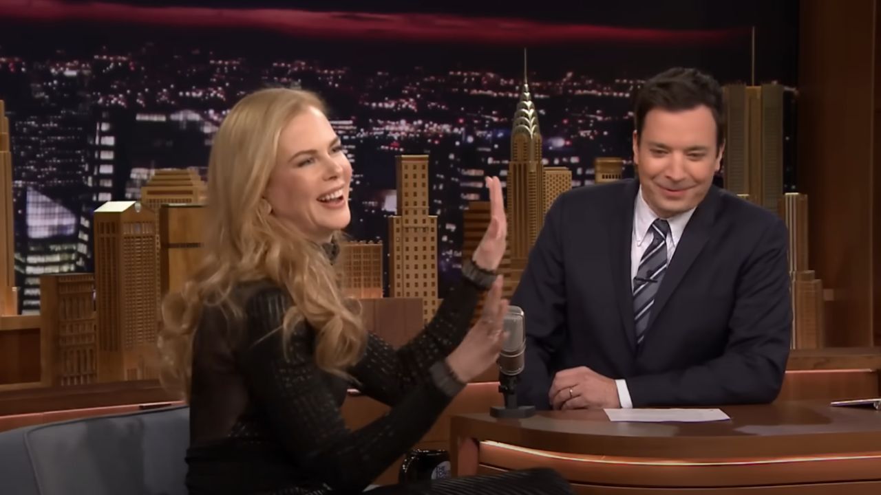 Vidéo de Jimmy Fallon réalisant qu’il a manqué un rendez-vous avec Nicole Kidman, devenue virale après le divorce de l’actrice