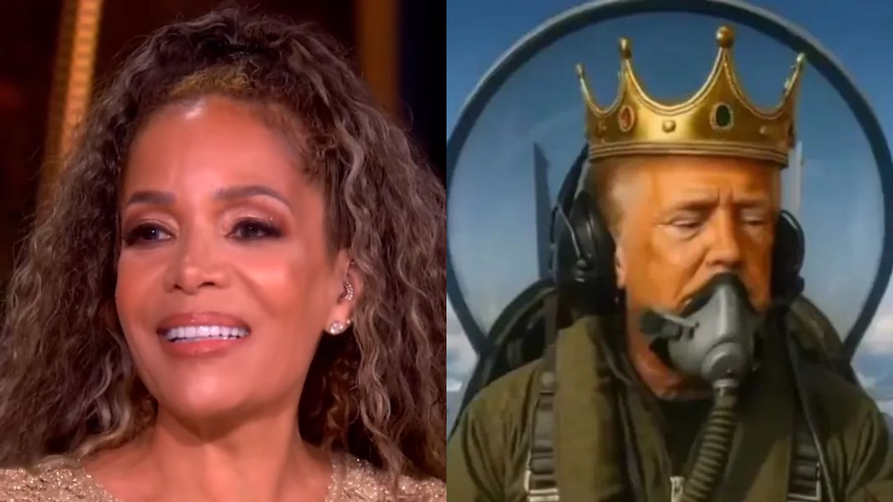 Sunny Hostin komentuje video s umělou inteligencí, na kterém Donald Trump hází výkaly na demonstranty