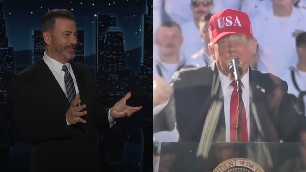 Jimmy Kimmel feiert, nachdem er Donald Trump in einer Beliebtheitsumfrage überholt hat