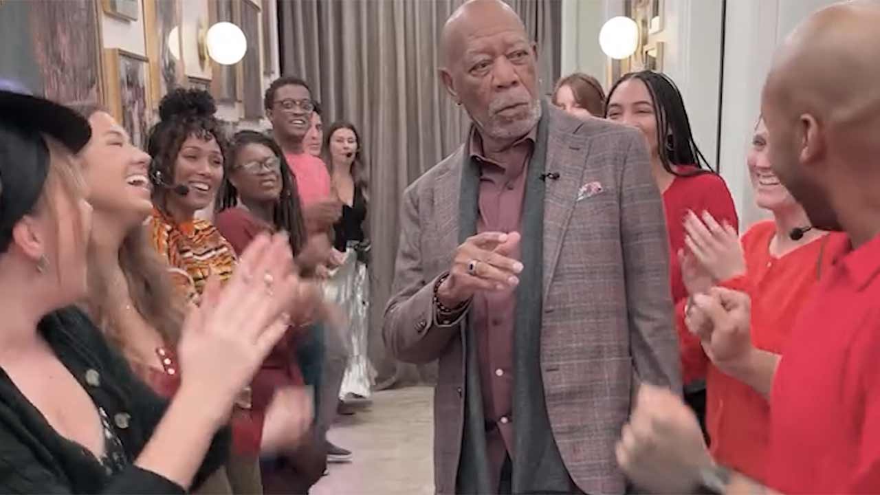 Morgan Freeman v The Jennifer Hudson Show - reprodukce Instagram