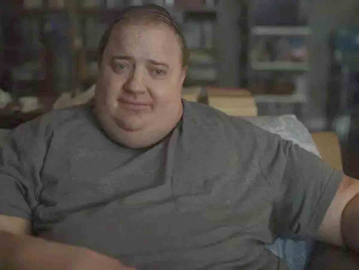 Brendan Fraser em The Whale - reprodução