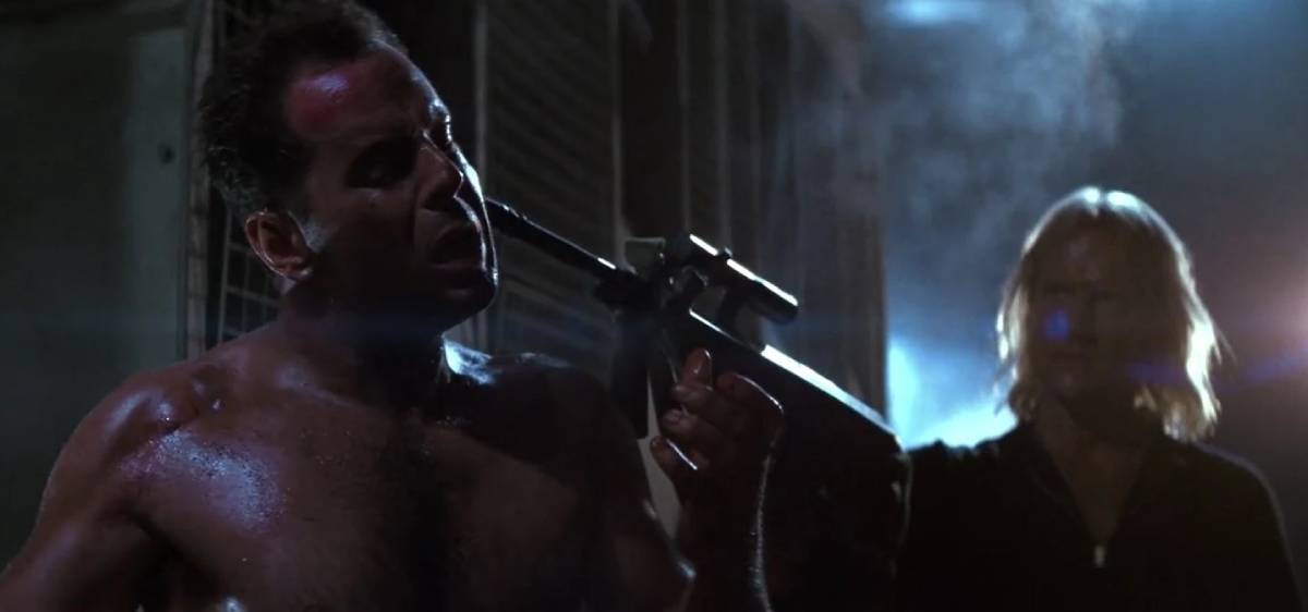 Alexander Godunov e Bruce Willis em Die Hard