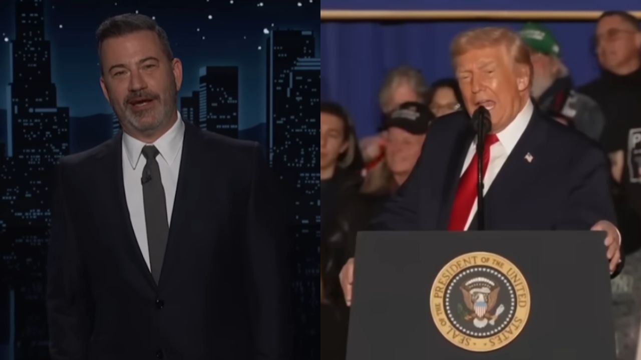 Jimmy Kimmel diz que Trump “parece uma máquina caça-níquel” após discurso inusitado do presidente