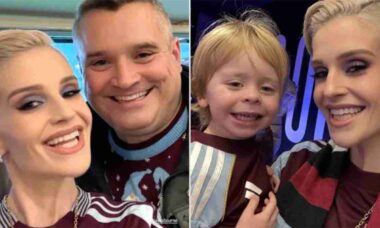 Kelly Osbourne ao lado do irmão Louis . Instagram @kellyosbourne