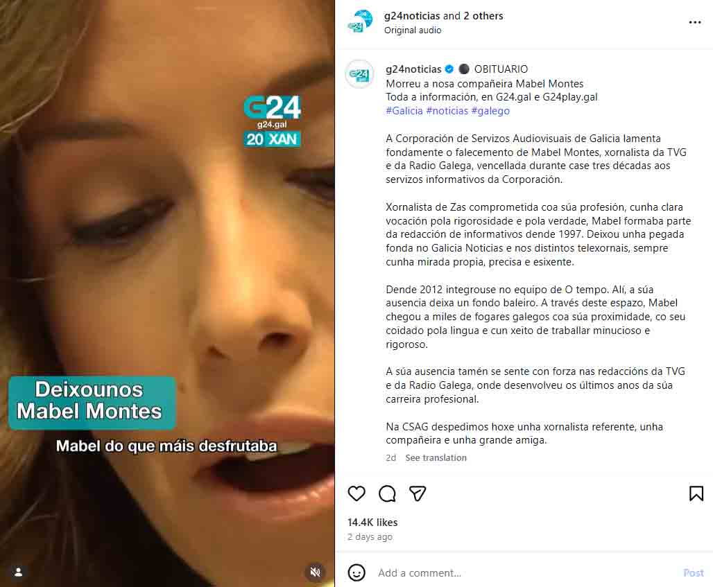 Instagram @tvgalicia