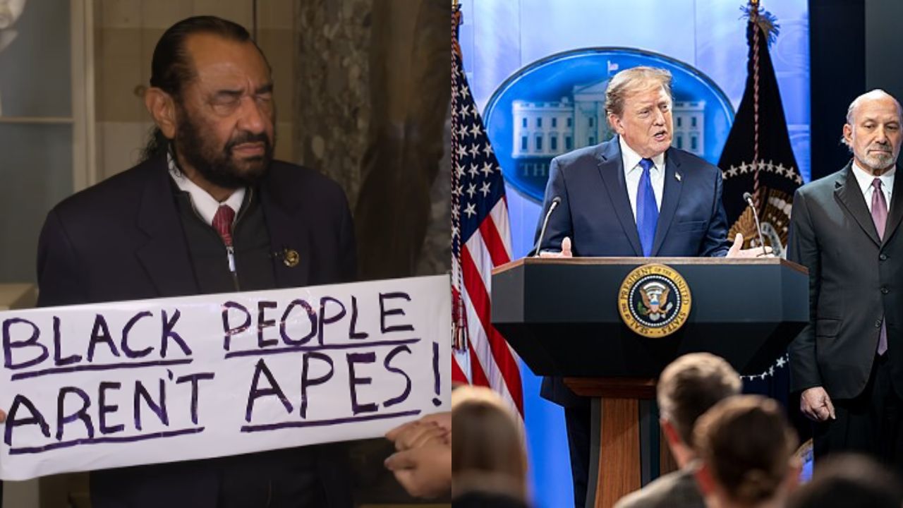 Al Green é removido do discurso do Estado da União de Trump por segurar cartaz anti-racista