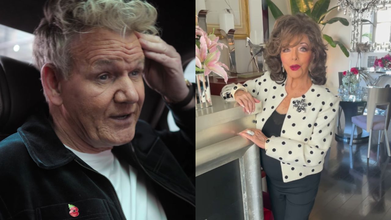 Gordon Ramsay revela que expulsou a atriz Joan Collins de seu restaurante em meio a rixa com crítico