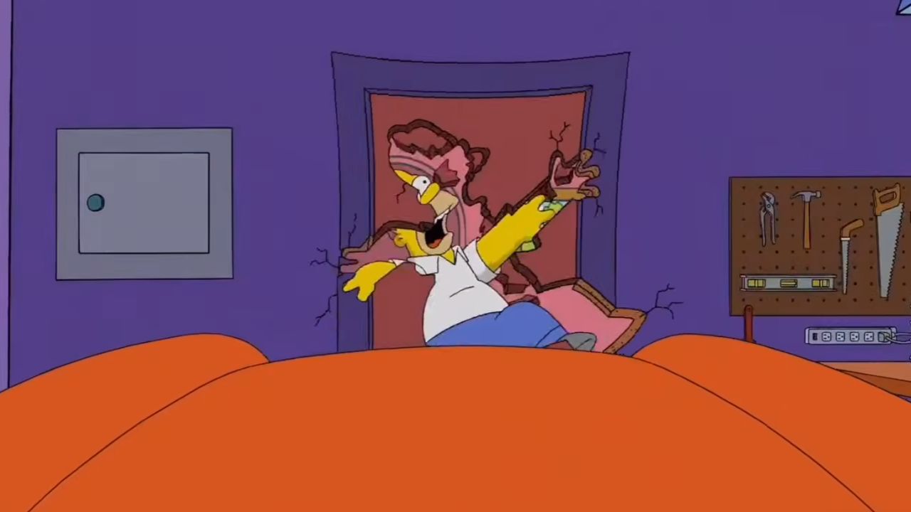 Nový gag ze seriálu „The Simpsons“ ukazuje, co se stane s Homerem poté, co ho přejede Marge