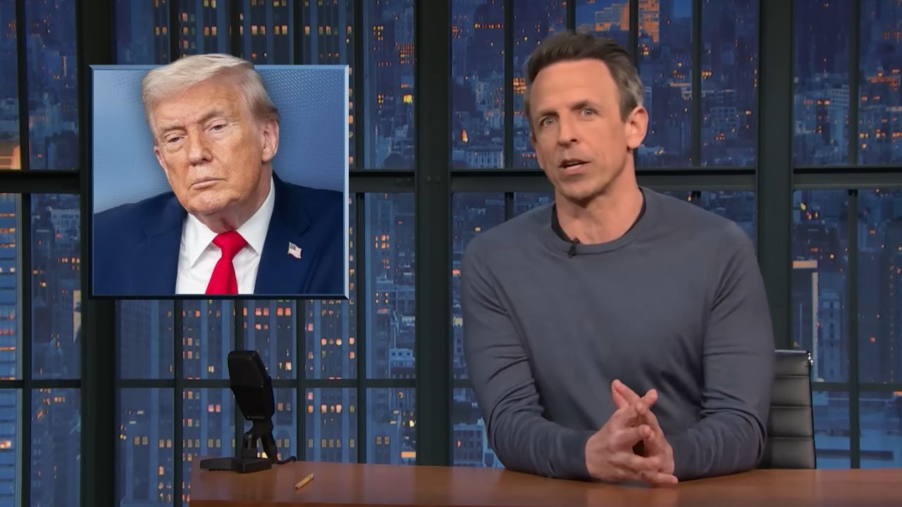 Seth Meyers předpověděl, že Trump použije UFO k odvedení pozornosti od spisů Epstein