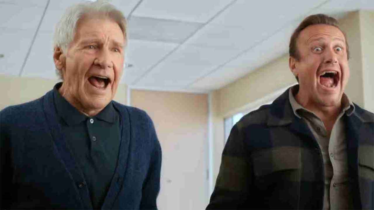 Harrison Ford e Jasson Segel em Shrinking - reprodução Apple TV